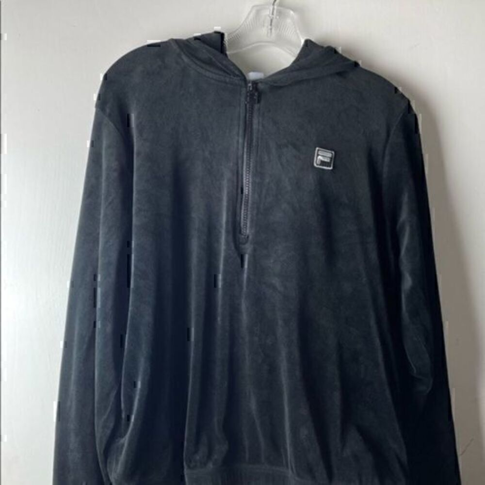 Unisex Black FILA hoodie sweater size Large